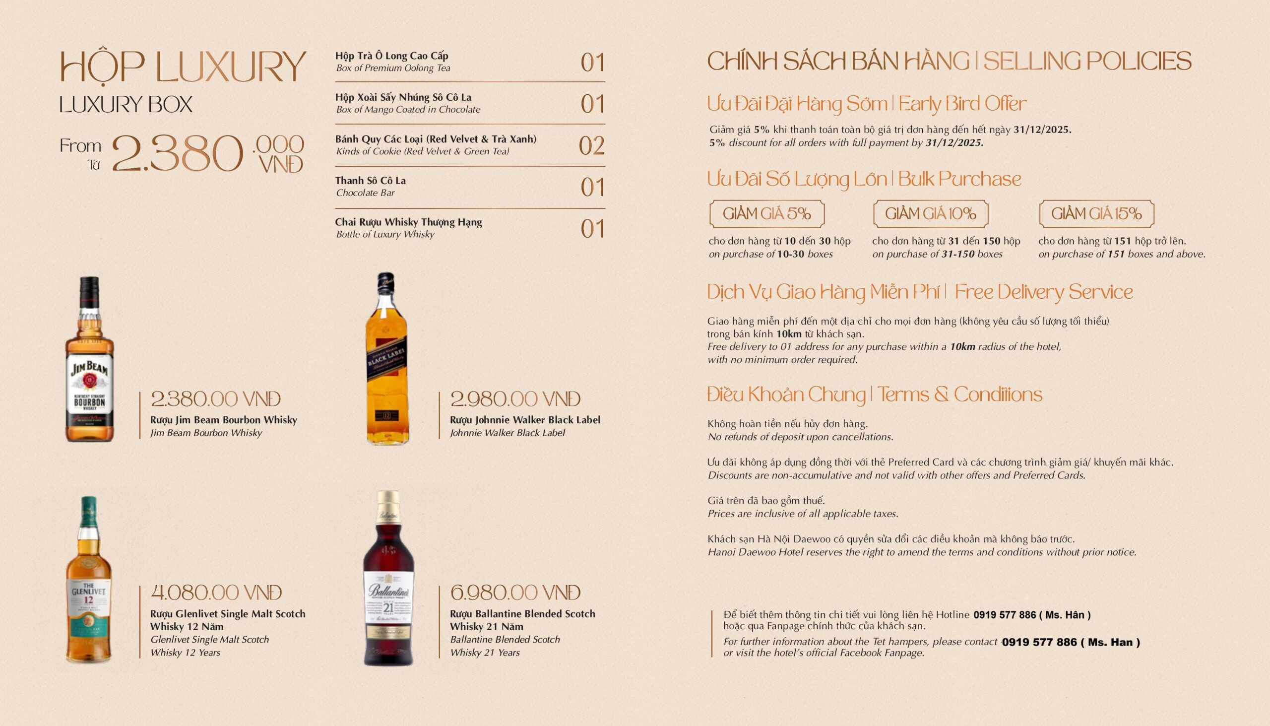 quà tết khách sạn Daewoo